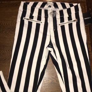 Striped jeans brand new